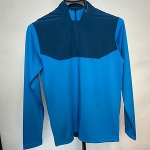 UEC Men’s Nike Golf Tour Performance Dri Fit 1/2 Zip Blue Size Medium